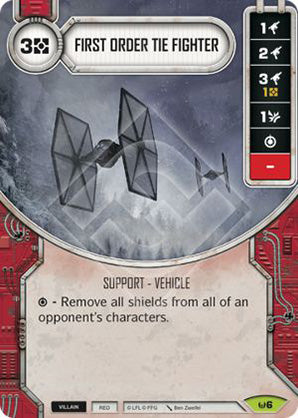 First Order TIE Fighter (AWK) Rare Star Wars Destiny Fantasy Flight Games   