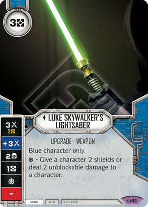 Luke Skywalker's Lightsaber (AWK) Legendary Star Wars Destiny Fantasy Flight Games   