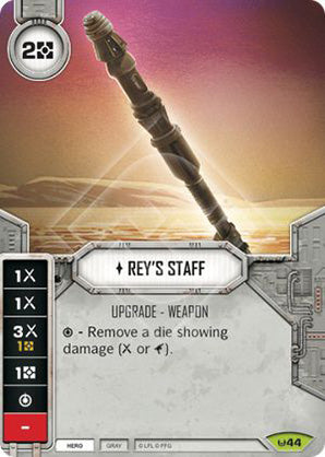 Rey's Staff (AWK) Rare Star Wars Destiny Fantasy Flight Games   