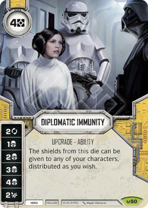 Diplomatic Immunity (AWK) Rare Star Wars Destiny Fantasy Flight Games   