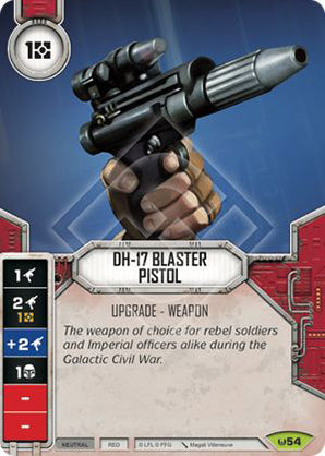 DH-17 Blaster Pistol (AWK) Rare Star Wars Destiny Fantasy Flight Games   