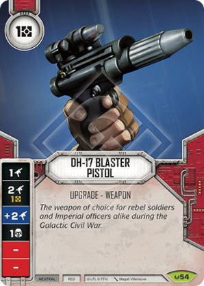 Star Wars Destiny DH-17 Blaster Pistol (AWK) Rare