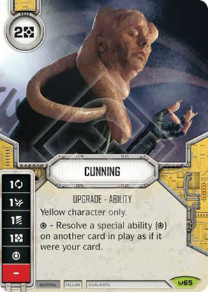 Cunning (AWK) Rare Star Wars Destiny Fantasy Flight Games   