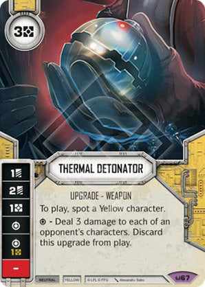 Thermal Detonator (AWK) Legendary Star Wars Destiny Fantasy Flight Games   