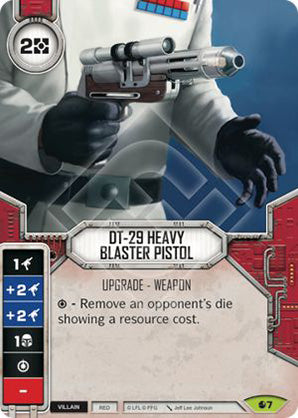 DT-29 Heavy Blaster Pistol (SoR) Rare Star Wars Destiny Fantasy Flight Games   