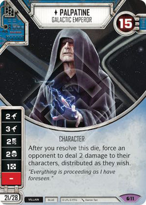 Palpatine - Galactic Emperor (SoR) Legendary Star Wars Destiny Fantasy Flight Games   