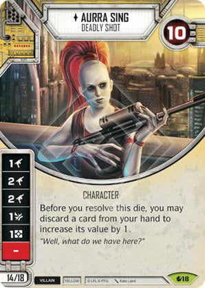 Aurra Sing - Deadly Shot (SoR) Rare Star Wars Destiny Fantasy Flight Games   