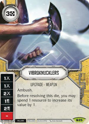 Vibroknucklers (SoR) Rare Star Wars Destiny Fantasy Flight Games   