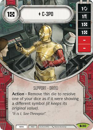 C-3PO (SoR) Rare Star Wars Destiny Fantasy Flight Games   