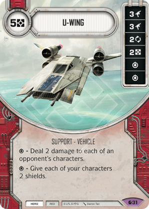 U-Wing (SoR) Legendary Star Wars Destiny Fantasy Flight Games   