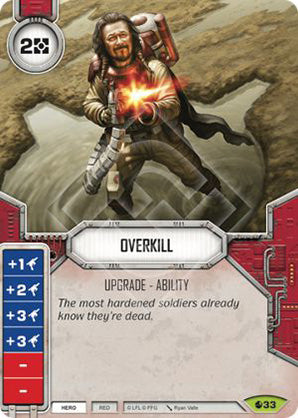 Overkill (SoR) Rare Star Wars Destiny Fantasy Flight Games   