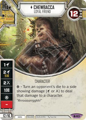 Chewbacca - Loyal Friend (SoR) Legendary Star Wars Destiny Fantasy Flight Games   