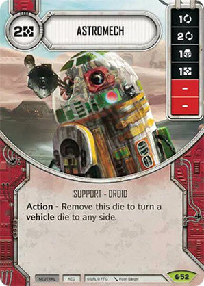 Astromech (SoR) Rare Star Wars Destiny Fantasy Flight Games   