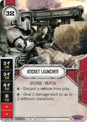 Rocket Launcher (SoR) Legendary Star Wars Destiny Fantasy Flight Games   