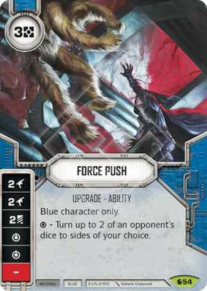 Force Push (SoR) Rare Star Wars Destiny Fantasy Flight Games   