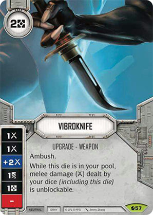 Vibroknife (SoR) Rare Star Wars Destiny Fantasy Flight Games   