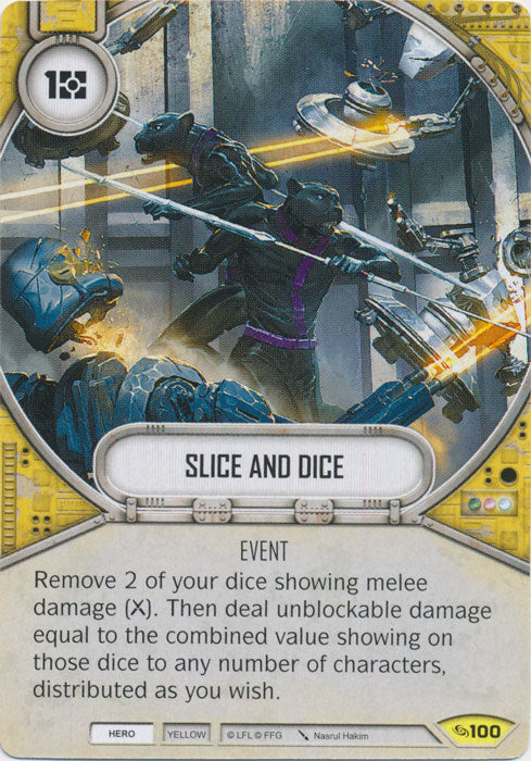 Slice And Dice (ATG) Uncommon Star Wars Destiny Fantasy Flight Games   