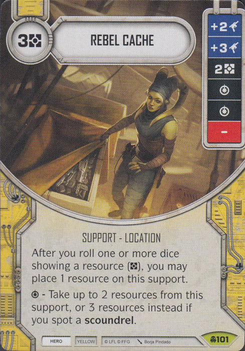 Rebel Cache (CONV) Rare Star Wars Destiny Fantasy Flight Games   