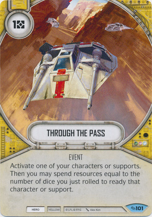 Through The Pass (ATG) Common Star Wars Destiny Fantasy Flight Games   