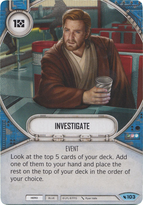 Investigate (LEG) Common Star Wars Destiny Fantasy Flight Games   