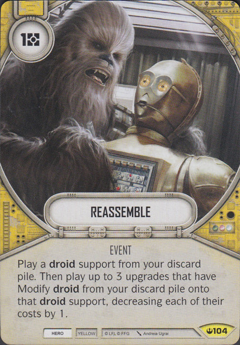 Reassemble (SOH) Uncommon Star Wars Destiny Fantasy Flight Games   