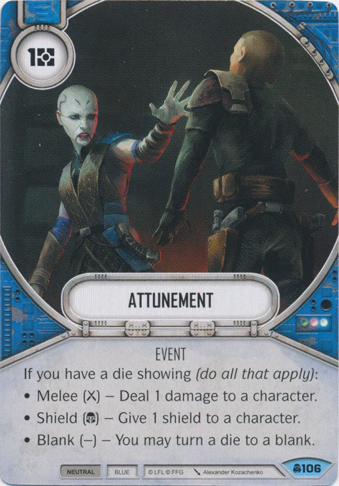 Attunement (CONV) Common Star Wars Destiny Fantasy Flight Games   