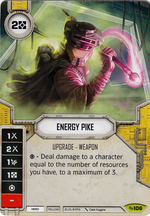 Energy Pike (ATG) Rare Star Wars Destiny Fantasy Flight Games   