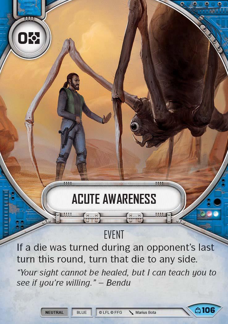 Acute Awareness (CM) Common Star Wars Destiny Fantasy Flight Games   