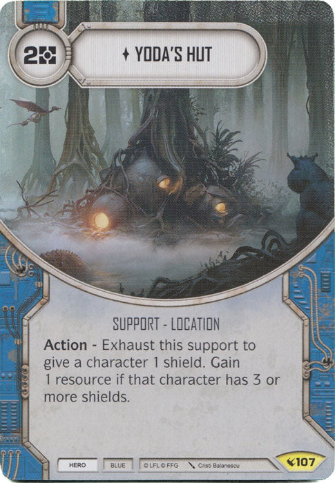 Yoda's Hut (LEG) Uncommon Star Wars Destiny Fantasy Flight Games   