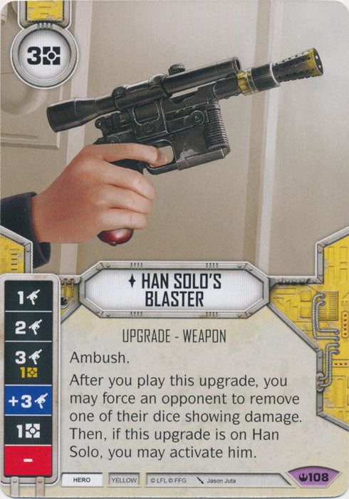 Han Solo's Blaster (SOH) Legendary Star Wars Destiny Fantasy Flight Games   