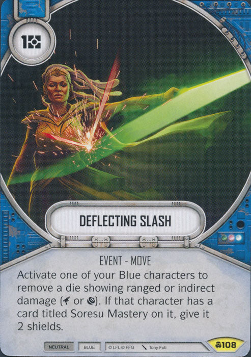 Deflecting Slash (CONV) Uncommon Star Wars Destiny Fantasy Flight Games   