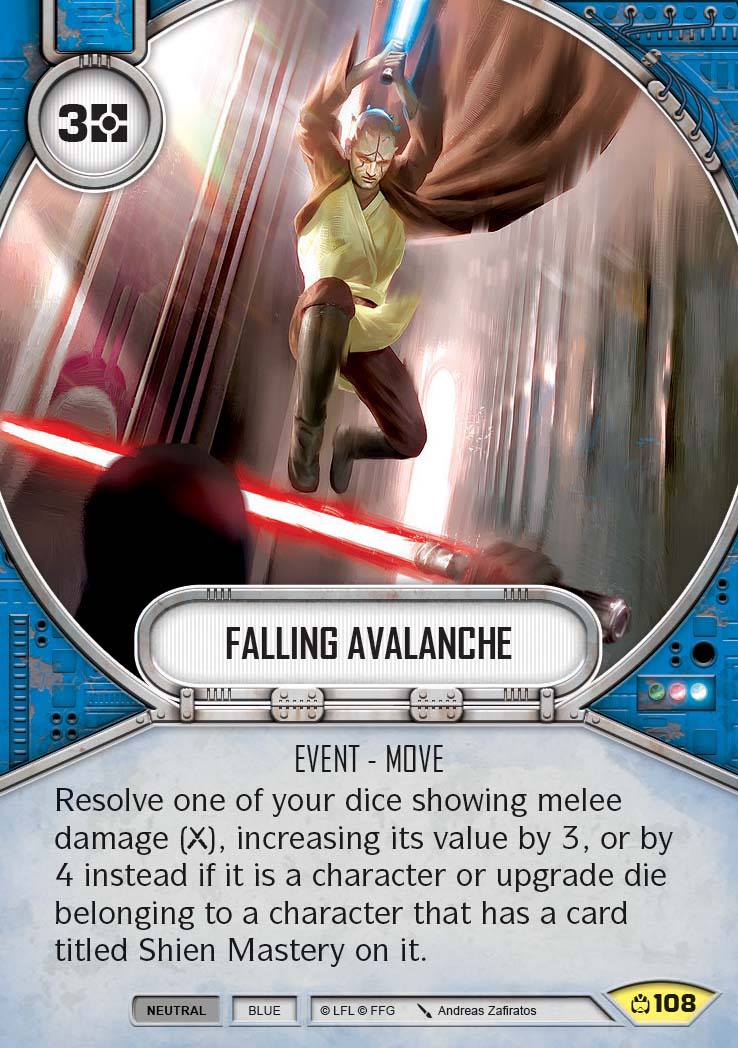 Falling Avalanche (CM) Uncommon Star Wars Destiny Fantasy Flight Games   