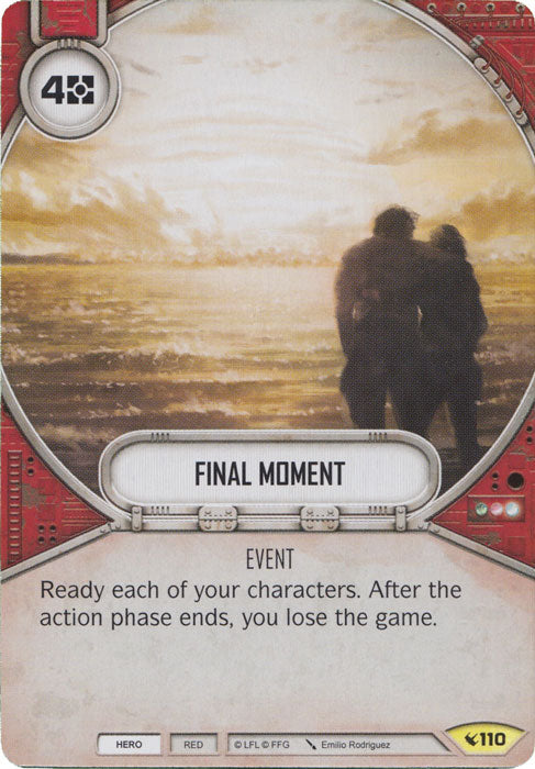 Final Moment (LEG) Uncommon Star Wars Destiny Fantasy Flight Games   
