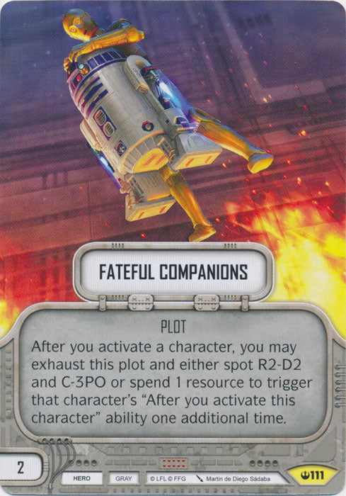 Fateful Companions (SOH) Uncommon Star Wars Destiny Fantasy Flight Games   