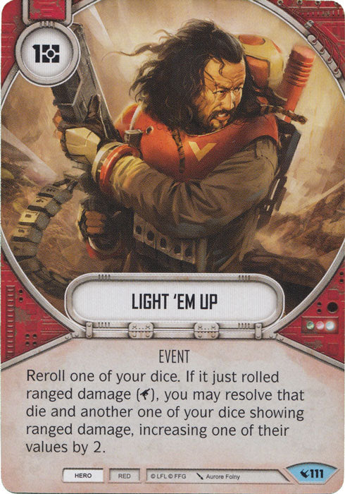 Light 'Em Up (LEG) Common Star Wars Destiny Fantasy Flight Games   