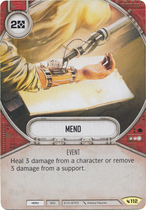 Mend (LEG) Uncommon Star Wars Destiny Fantasy Flight Games   