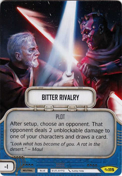 Bitter Rivalry (ATG) Uncommon Star Wars Destiny Fantasy Flight Games   