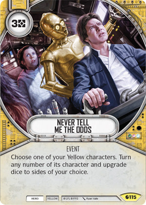 Never Tell Me The Odds (SoR) Uncommon Star Wars Destiny Fantasy Flight Games   