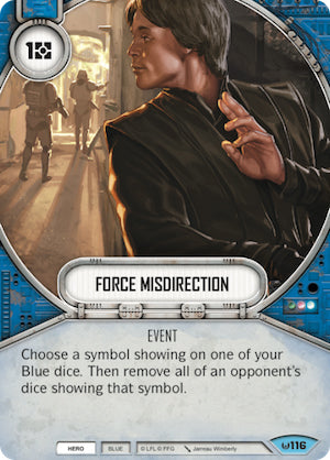 Force Misdirection (AWK) Common Star Wars Destiny Fantasy Flight Games   