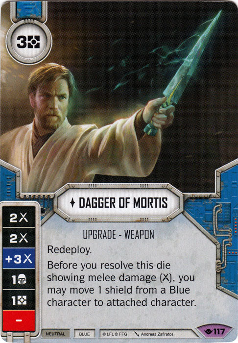 Dagger of Mortis (WotF) Legendary Star Wars Destiny Fantasy Flight Games   