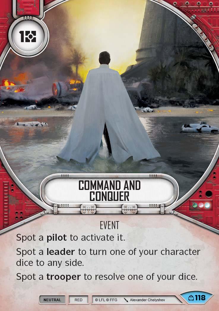 Command and Conquer (CM) Common Star Wars Destiny Fantasy Flight Games   