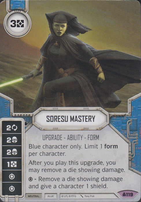 Soresu Mastery (CONV) Legendary Star Wars Destiny Fantasy Flight Games   