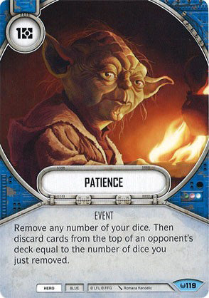 Patience (AWK) Common Star Wars Destiny Fantasy Flight Games   