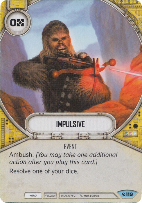 Impulsive (LEG) Common Star Wars Destiny Fantasy Flight Games   