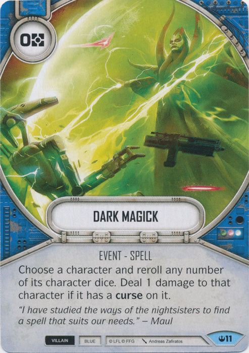 Dark Magick (SOH) Common Star Wars Destiny Fantasy Flight Games   