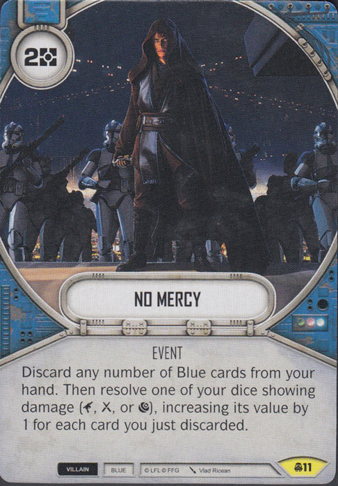 No Mercy (CONV) Uncommon Star Wars Destiny Fantasy Flight Games   