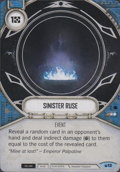 Sinister Ruse (SOH) Common Star Wars Destiny Fantasy Flight Games   