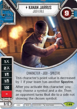Star Wars Destiny Kanan Jarrus - Jedi Exile (CM) Rare