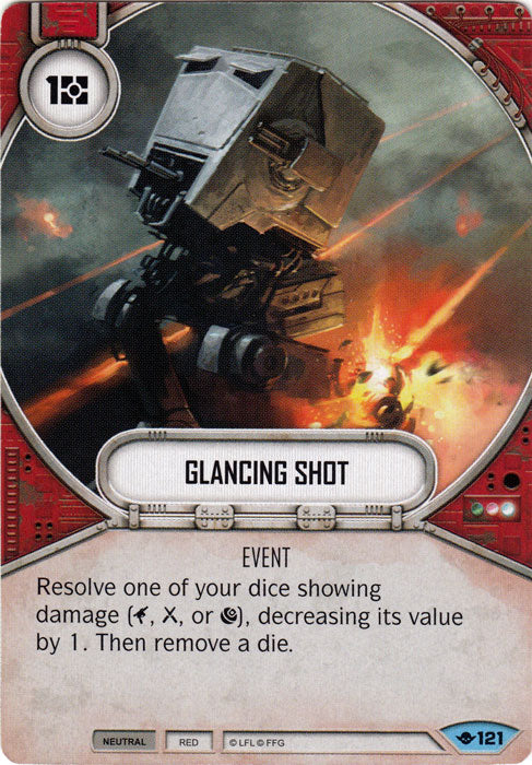 Glancing Shot (WOTF) Common Star Wars Destiny Fantasy Flight Games   