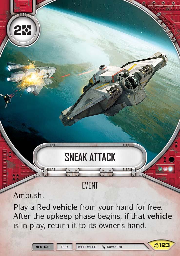 Sneak Attack (CM) Uncommon Star Wars Destiny Fantasy Flight Games   